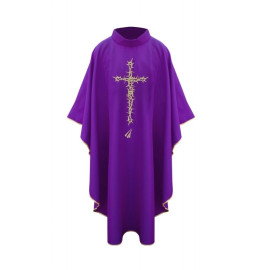Chasuble croix d'épines - violet