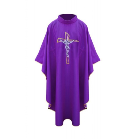 Chasuble avec croix - violet