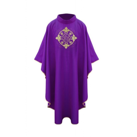 Chasuble avec le symbole IHS - violet