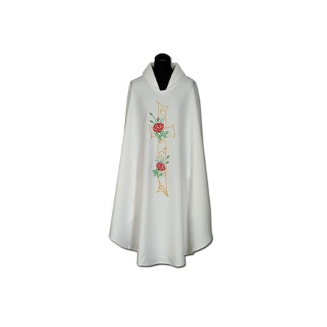 Chasuble brodée de roses