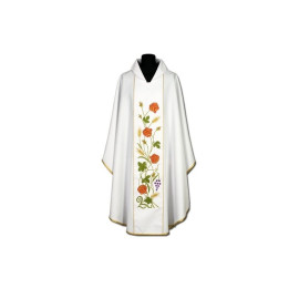 Chasuble brodée de roses (2)