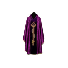 Chasuble de damas, ceinture de velours (002)