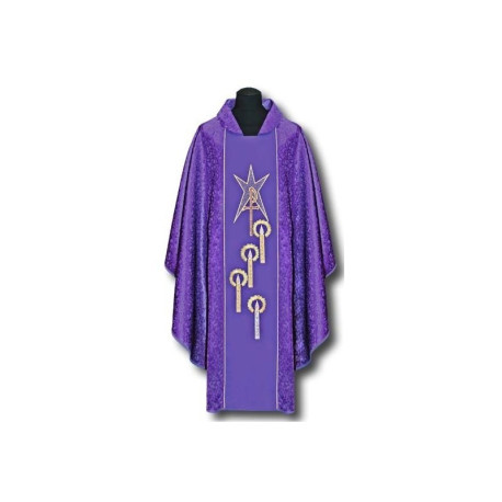 Chasuble brodée - Avent