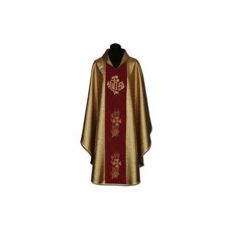 Chasuble brodée or foncé (014)