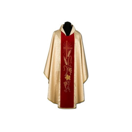 Chasuble en or, ceinture en velours (016)