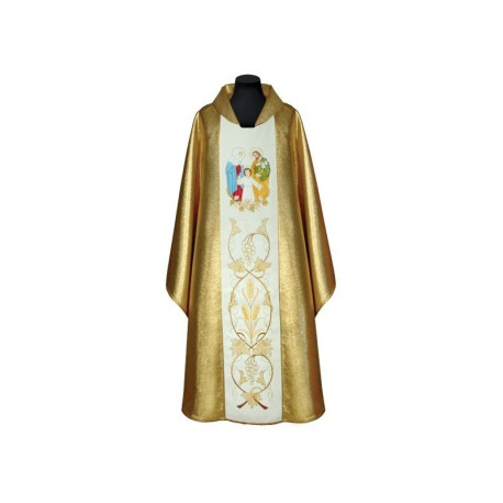 Chasuble brodée de la Sainte Famille