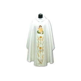 Chasuble avec image de l'enfant Jésus - damas