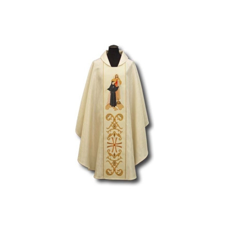 Chasuble de sainte Faustine et de Jésus le Miséricordieux