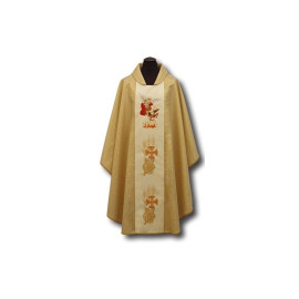 Chasuble brodée de l'archange Michel
