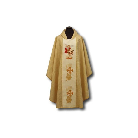 Chasuble brodée de l'archange Michel