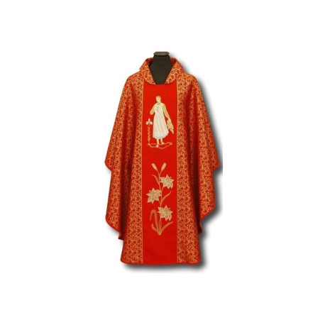 Chasuble brodée de Sainte Caroline Kozkowna