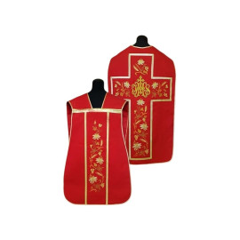 Chasuble romaine Couleurs liturgiques IHS (45)