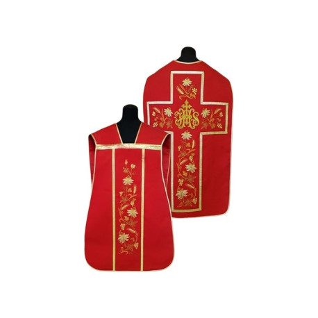 Chasuble romaine Couleurs liturgiques IHS (45)
