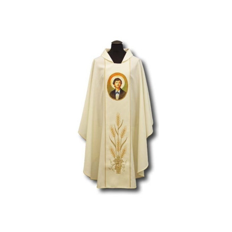 Chasuble de saint Dominique - icône peinte