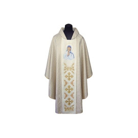 Chasuble brodée de Sainte Thérèse de Calcutta