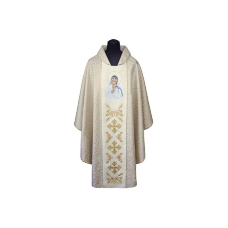 Chasuble brodée de Sainte Thérèse de Calcutta