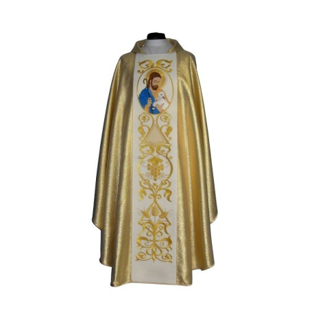 Chasuble du Bon Pasteur - couleur or (1)