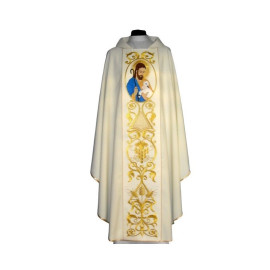 Chasuble du Bon Pasteur - couleur crème unie (3)