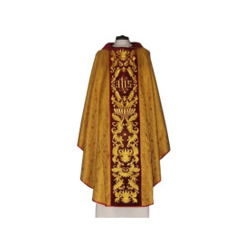 Chasuble à rosettes - ceinture en velours brodé (3)
