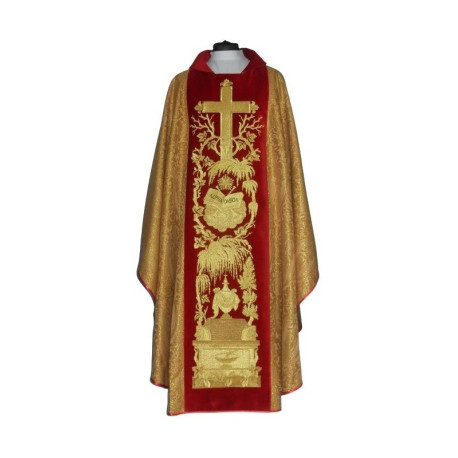Rosette de chasuble - large ceinture brodée (12)