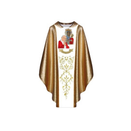 Chasuble avec l'image de Jean-Paul II et de la MB Czestochowa