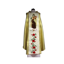 Chasuble brodée - Sainte Thérèse