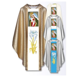 Chasuble avec image brodée - Notre-Dame de Kozielsk