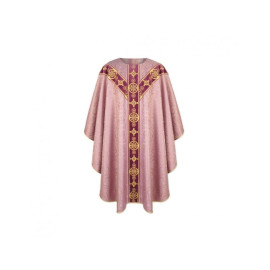 Chasuble semi-gothique - rose (32)