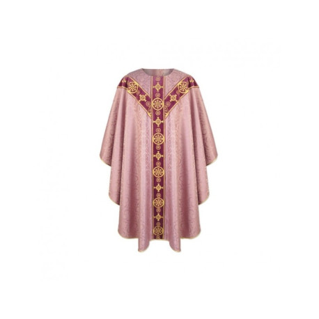 Chasuble semi-gothique - rose (32)