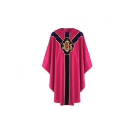 Chasuble semi-gothique - rose (34)