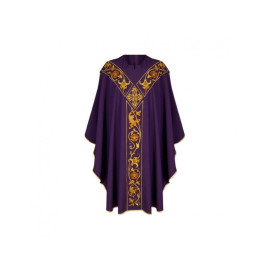 Chasuble semi-gothique - couleurs liturgiques (39)