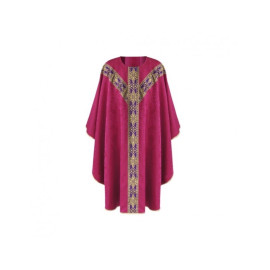 Chasuble semi-gothique - rose (44)