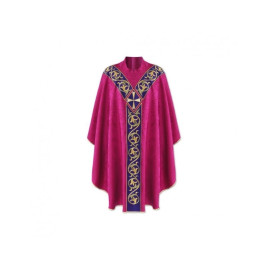 Chasuble semi-gothique - rose (45)