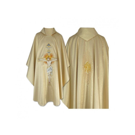 Chasuble gothique - Crucifixion de Jésus (23)