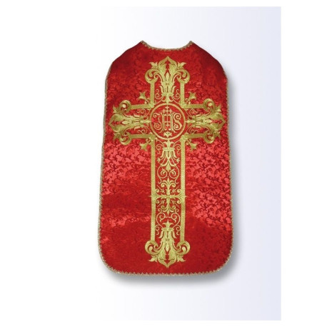 Chasuble romaine en velours rouge (48)