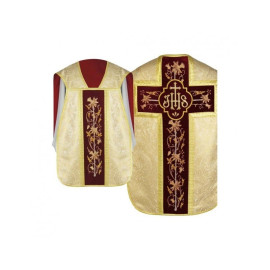 Chasuble romaine IHS - or (26)