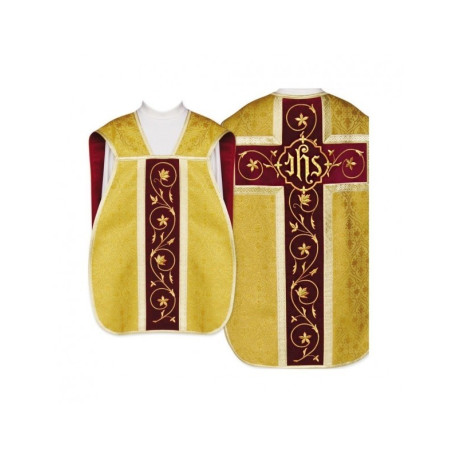 Chasuble romaine IHS - or (27)