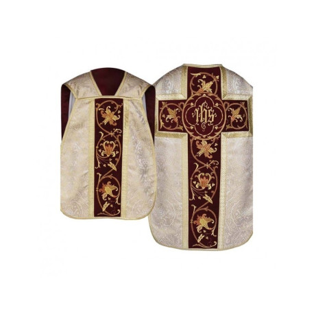 Chasuble romaine IHS - or (28)