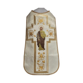 Chasuble romaine brodée à l'effigie de saint Joseph (7)