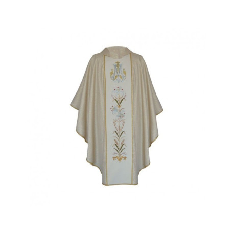 Chasuble mariale brodée or (24)