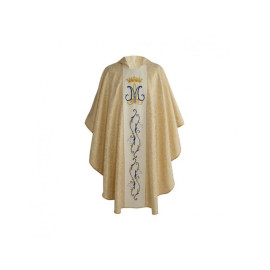 Chasuble mariale brodée or (25)
