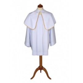 Manteau de servant d'autel blanc unilatéral