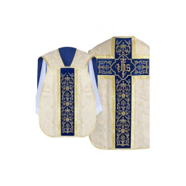 Chasuble romaine avec manipulateur, bourse et voile pour calice (2)