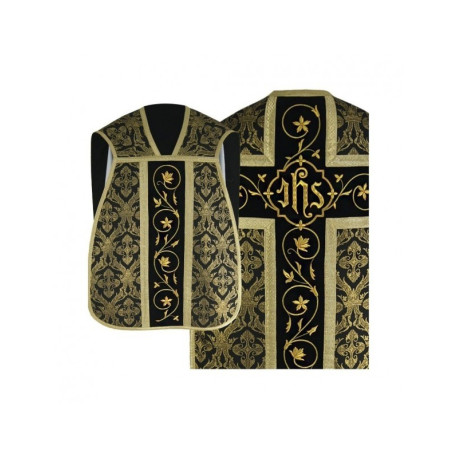 Chasuble romaine avec manipulateur, bourse et voile pour calice (8)