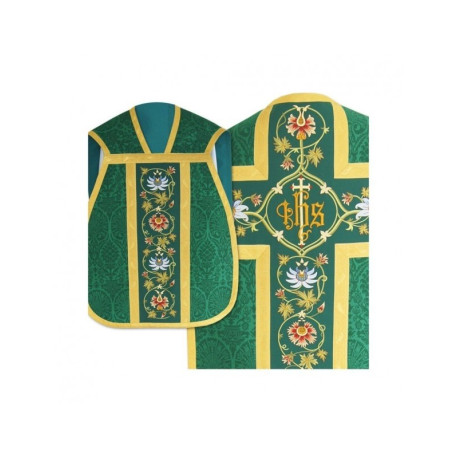 Chasuble romaine avec manipulateur, bourse et voile pour calice (10)