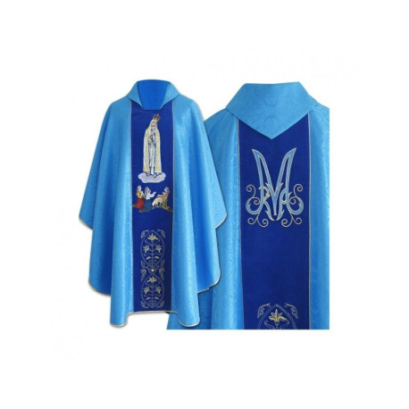 Chasuble brodée Notre-Dame de Fatima (3)