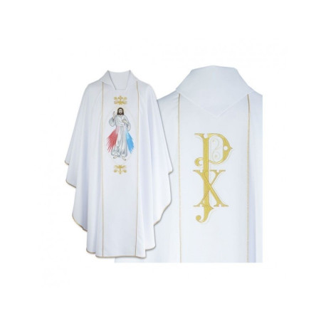 Chasuble brodée de Jésus le Miséricordieux (05)