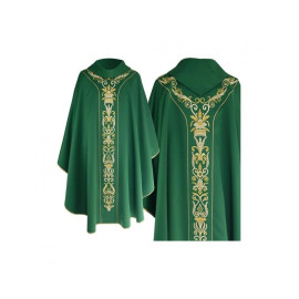 Chasuble semi-gothique - verte (52)