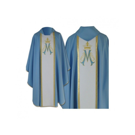 Chasuble mariale gothique brodée (22)