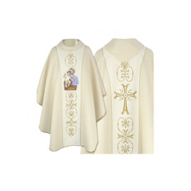 Chasuble brodée à l'effigie de saint Joseph (4)